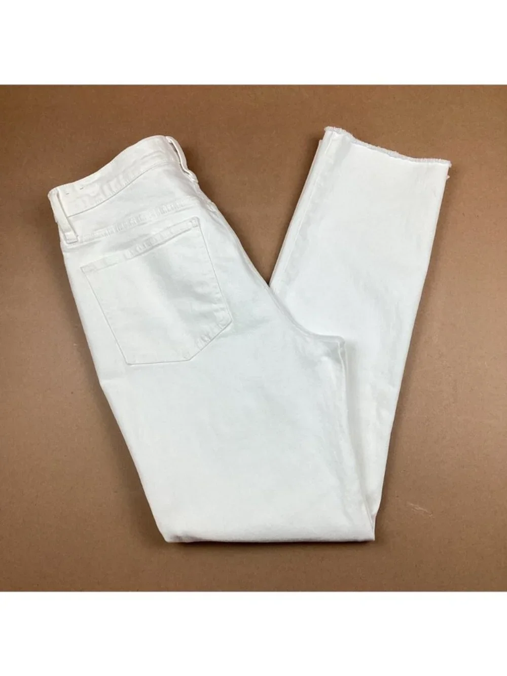Madewell Perfect Vintage High Rise Tapered Leg Cropped Jeans White 29 - Like New - Picture 9 of 14